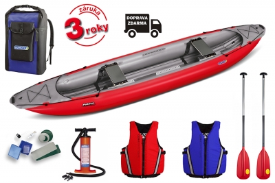Canoe PALAVA + pump, paddles, buoyancy aids